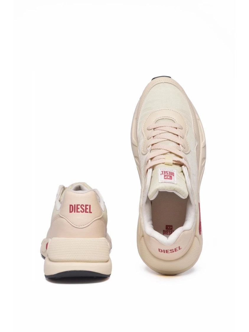 Diesel Ecru Pink Gripped Rubber Sneakers