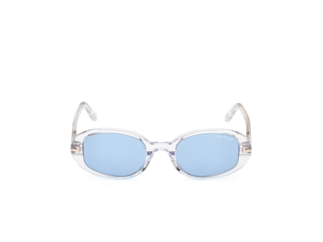 Tom Ford Ft1364 Sunglasses Rounded Square Acetate - Translucent