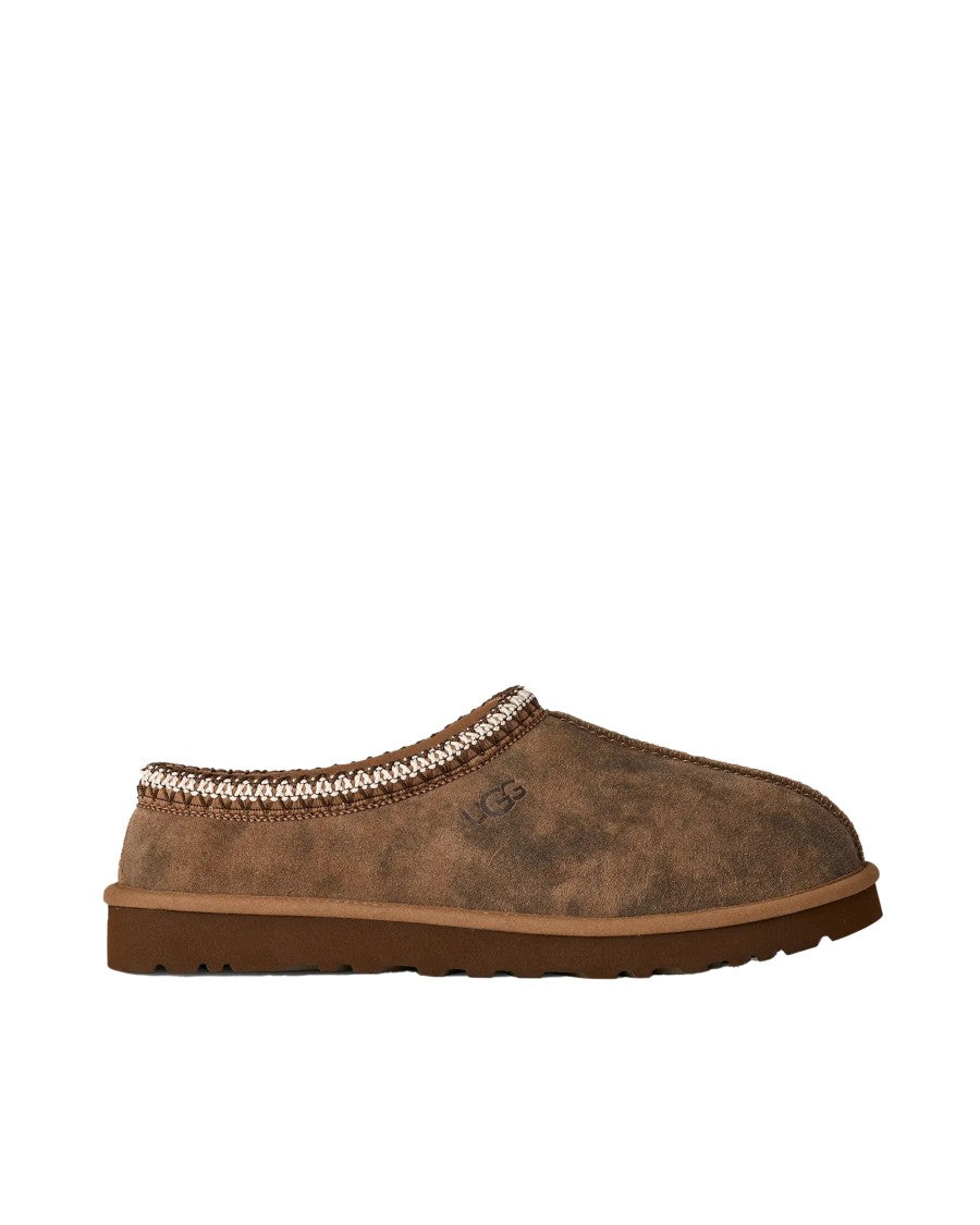 Ugg Suede Slip-On Sabot With Uggbraid Detail