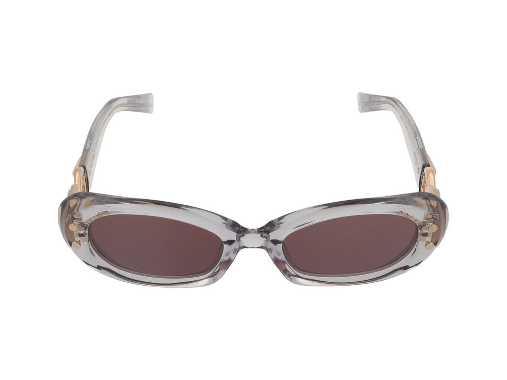 Balmain Grey Imperial Ii Acetate Rectangular Sunglasses