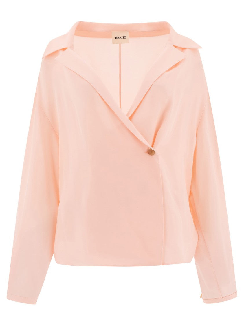 Khaite Silk Shirt With Wide Collar