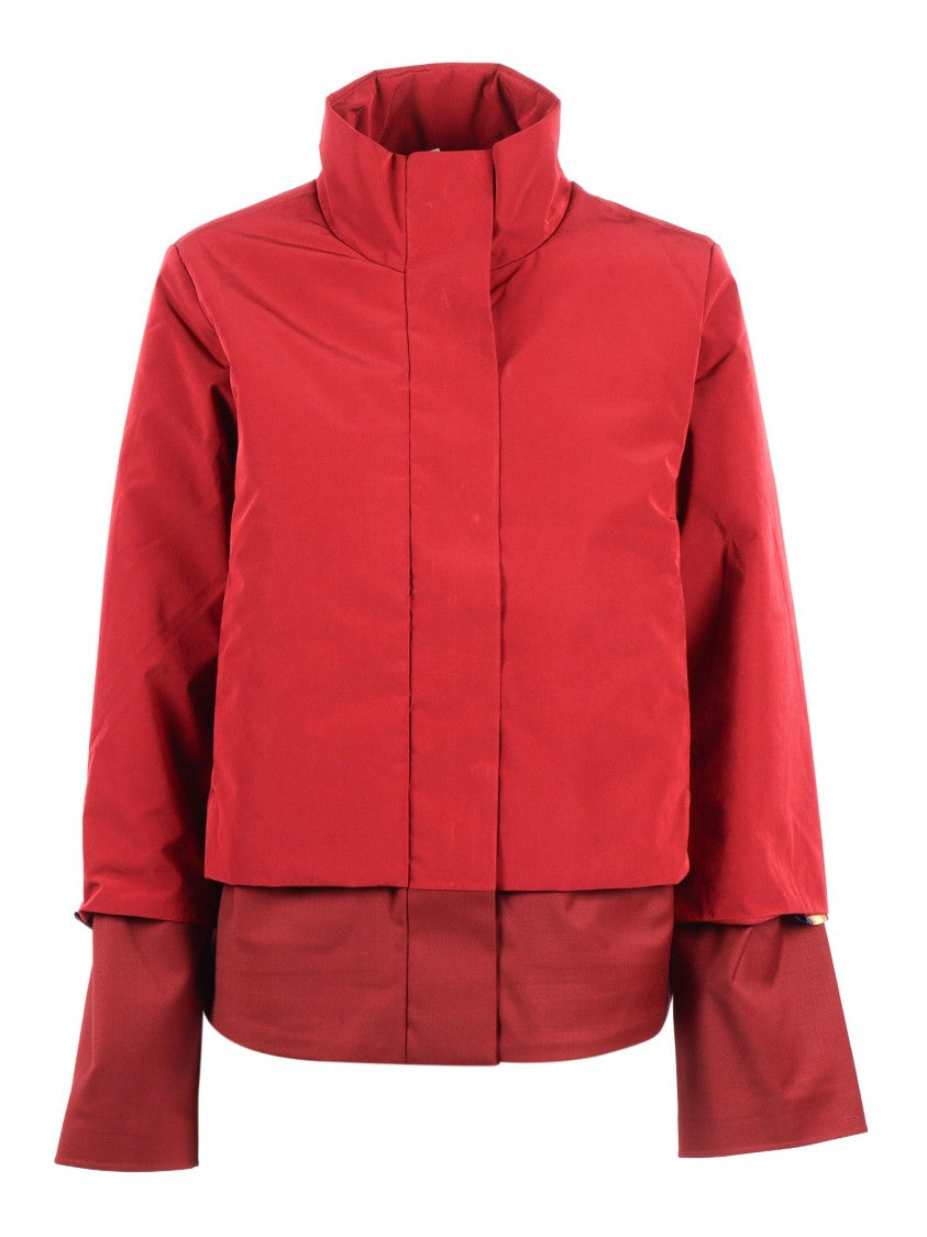 K-Way Isan Wool Nylon Mix Short Padded Jacket