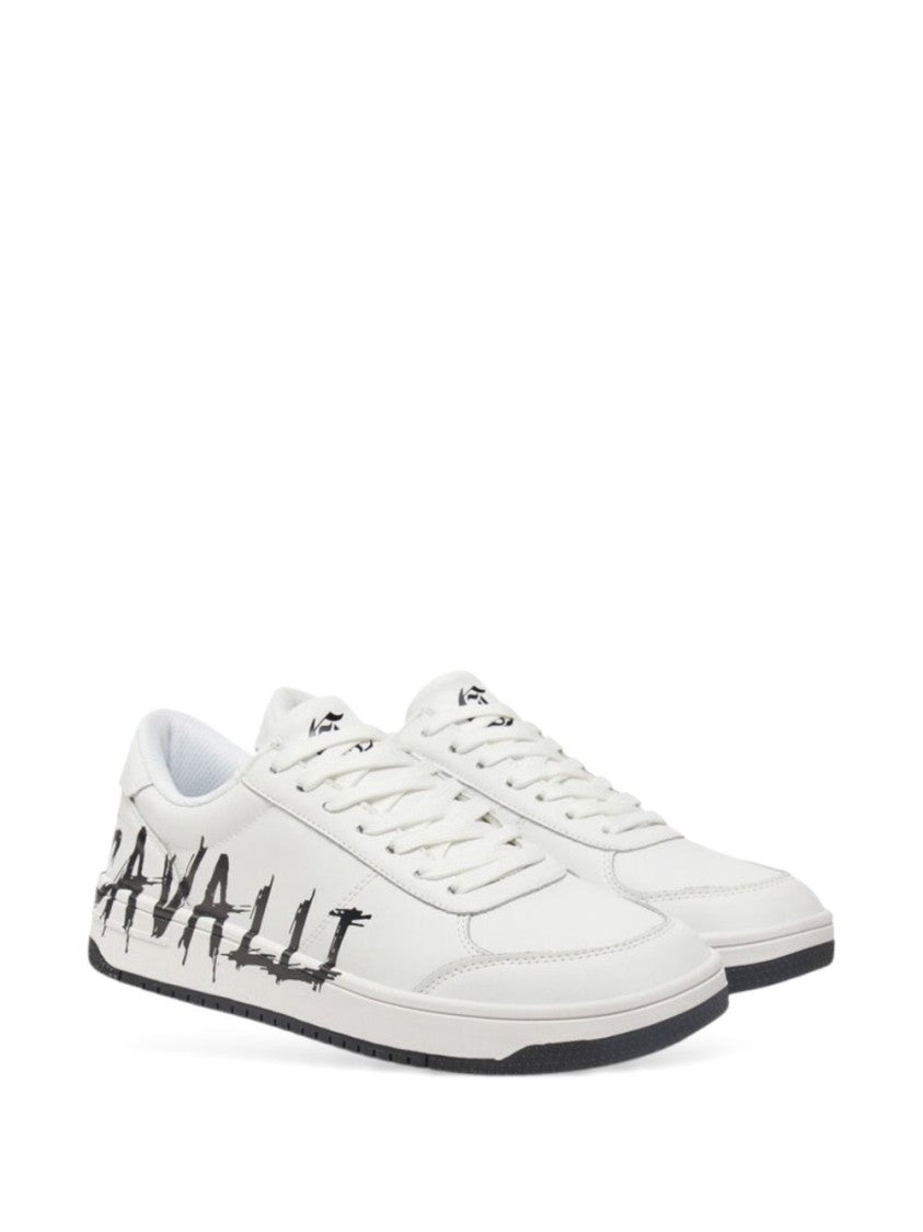 Just Cavalli Low-Top Sneakers With Bold Logo Detailing