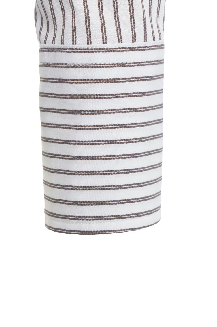 Grifoni Timeless Striped Shirt With Collar