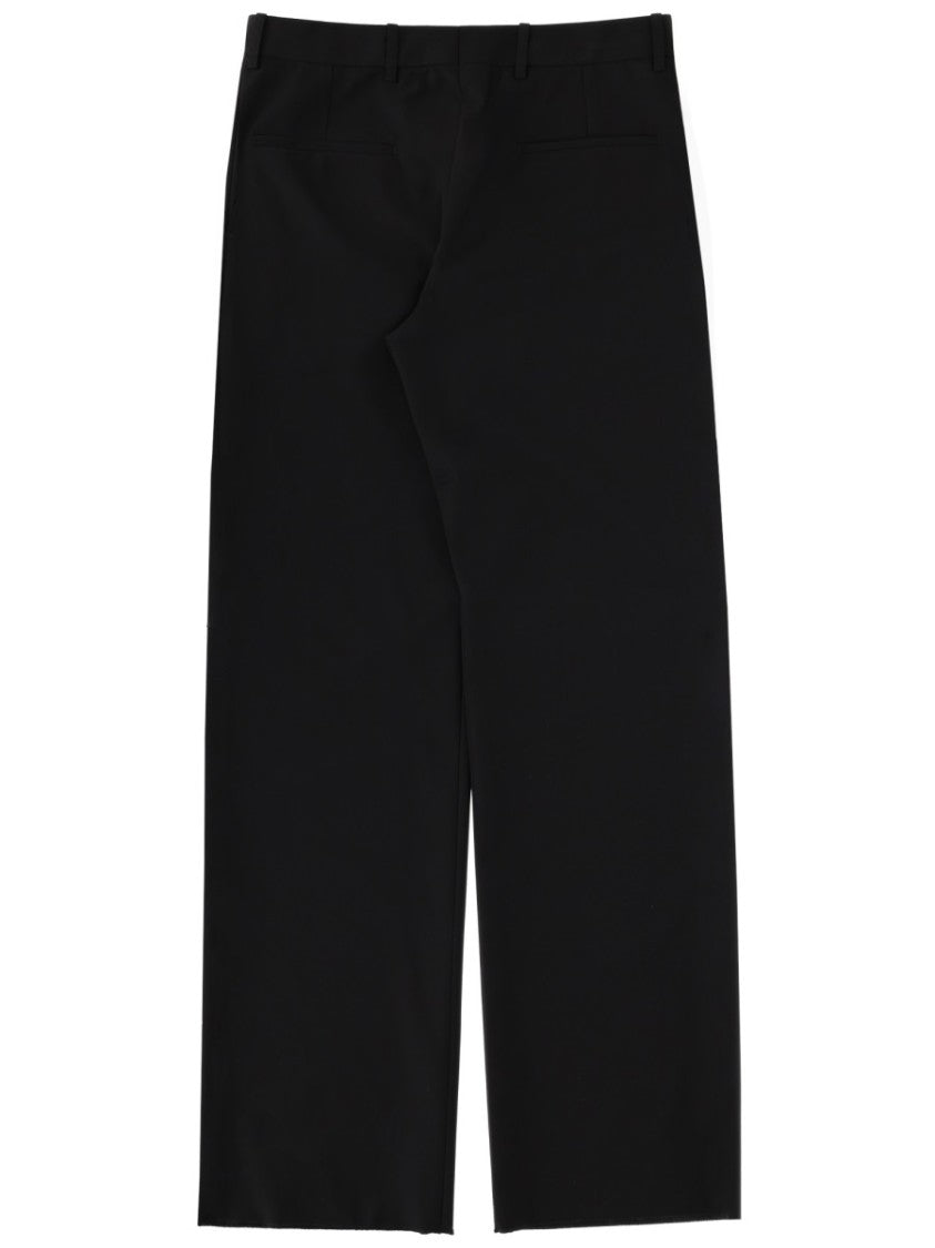 Gucci Tailored Wool And Silk Blend Pants With Clean Silhouette