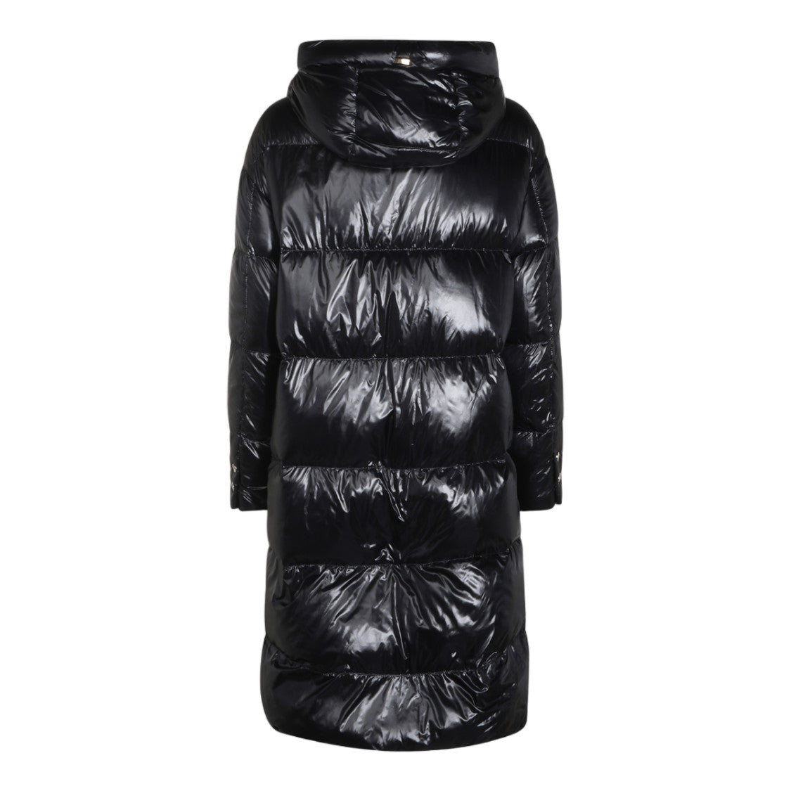 Herno Quilted Longline Down Coat With High Collar