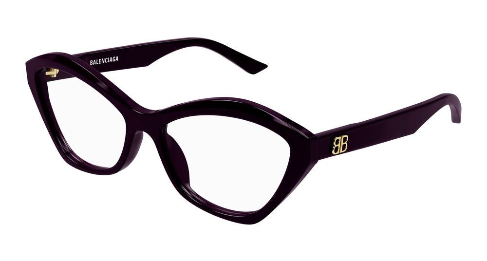 Balenciaga Eyeglasses Balenciaga Bb0341o 003 Violet Violet Transparent 56/16/145