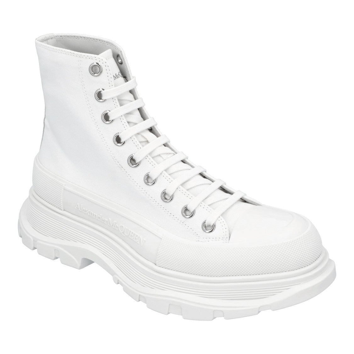 Alexander Mcqueen Tread Slick Boot In White