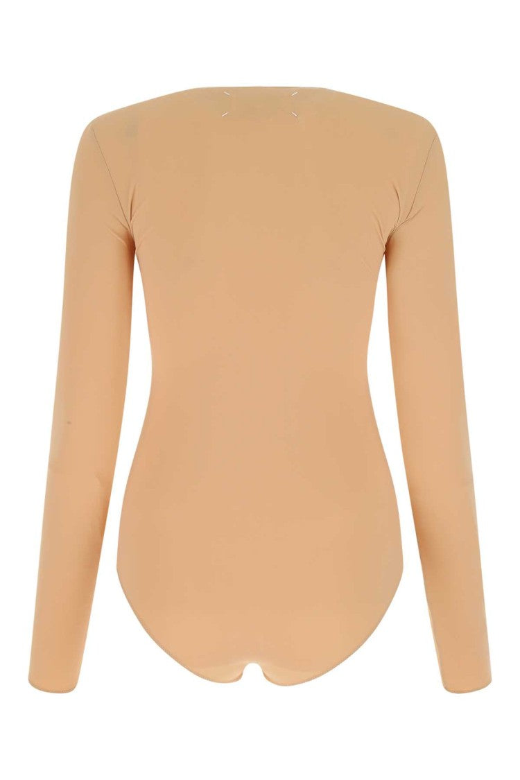 Maison Margiela Skin Pink Stretch Nylon Bodysuit