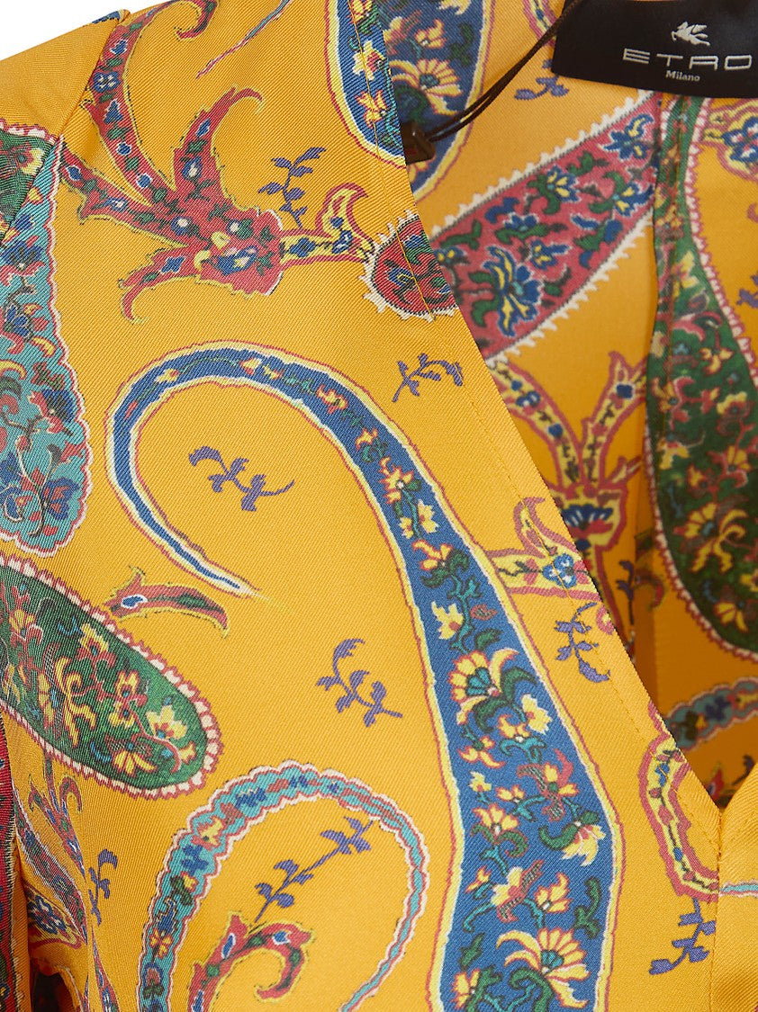 Etro Multicolour Silk Elegant Fit Dress