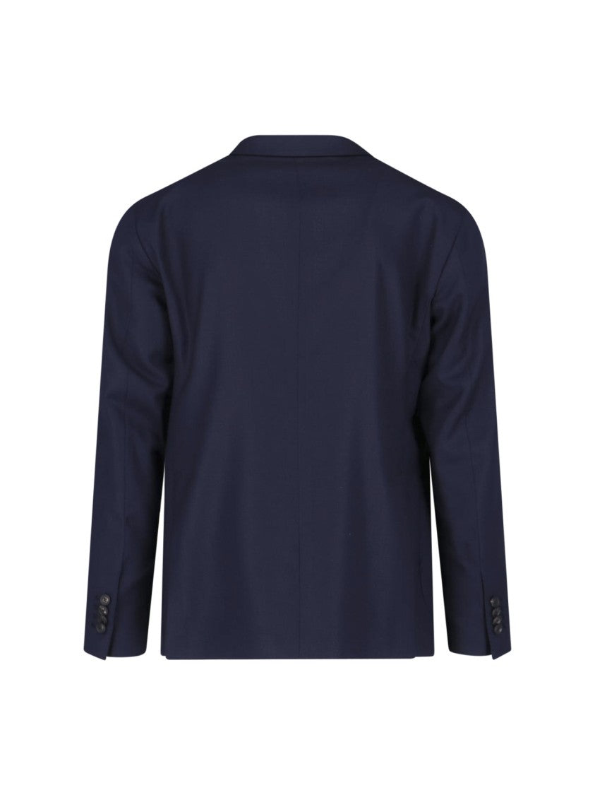 Tagliatore Single-Breasted Blazer – Blue