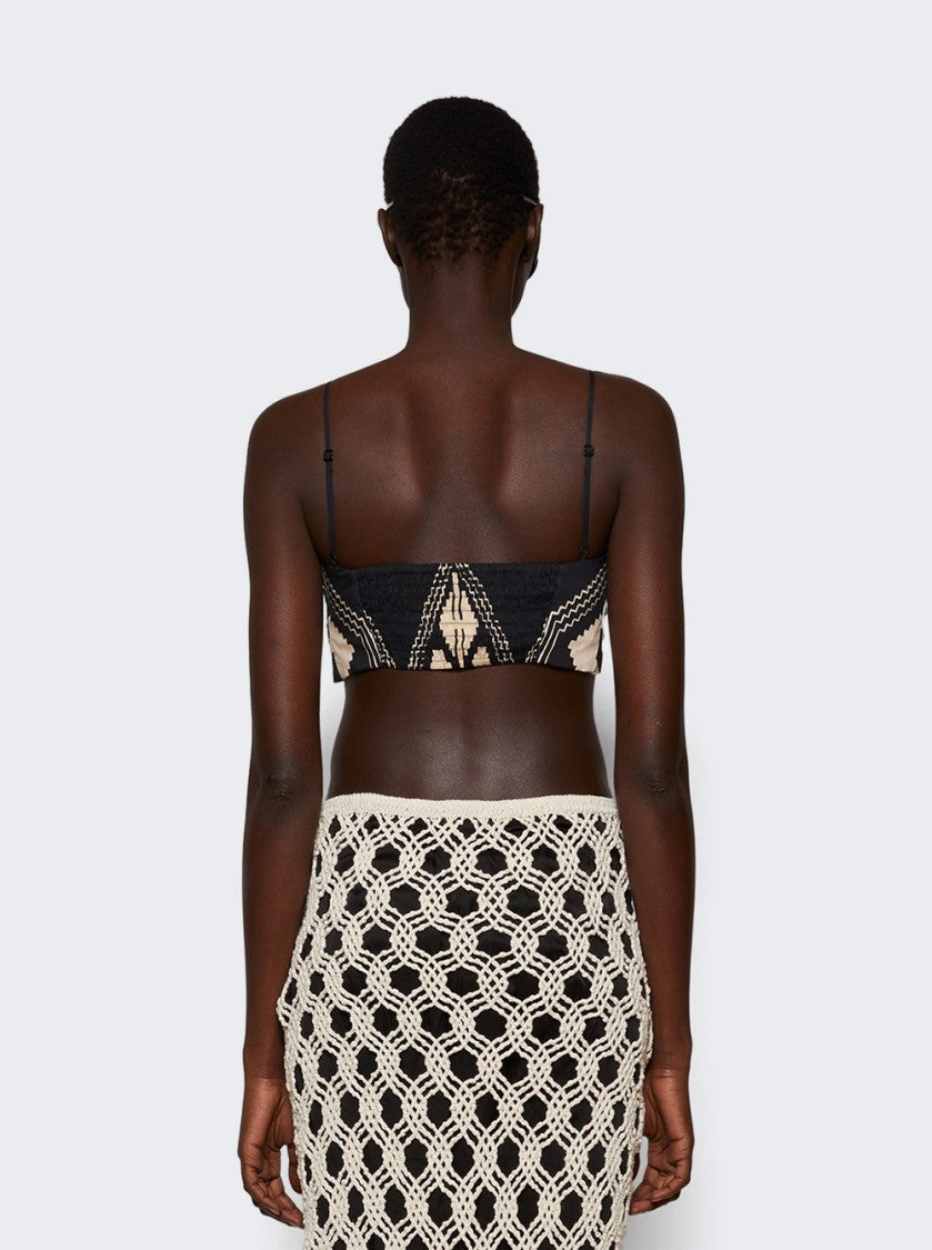 Johanna Ortiz Nudos Del Mar Top Ayahuasca Black