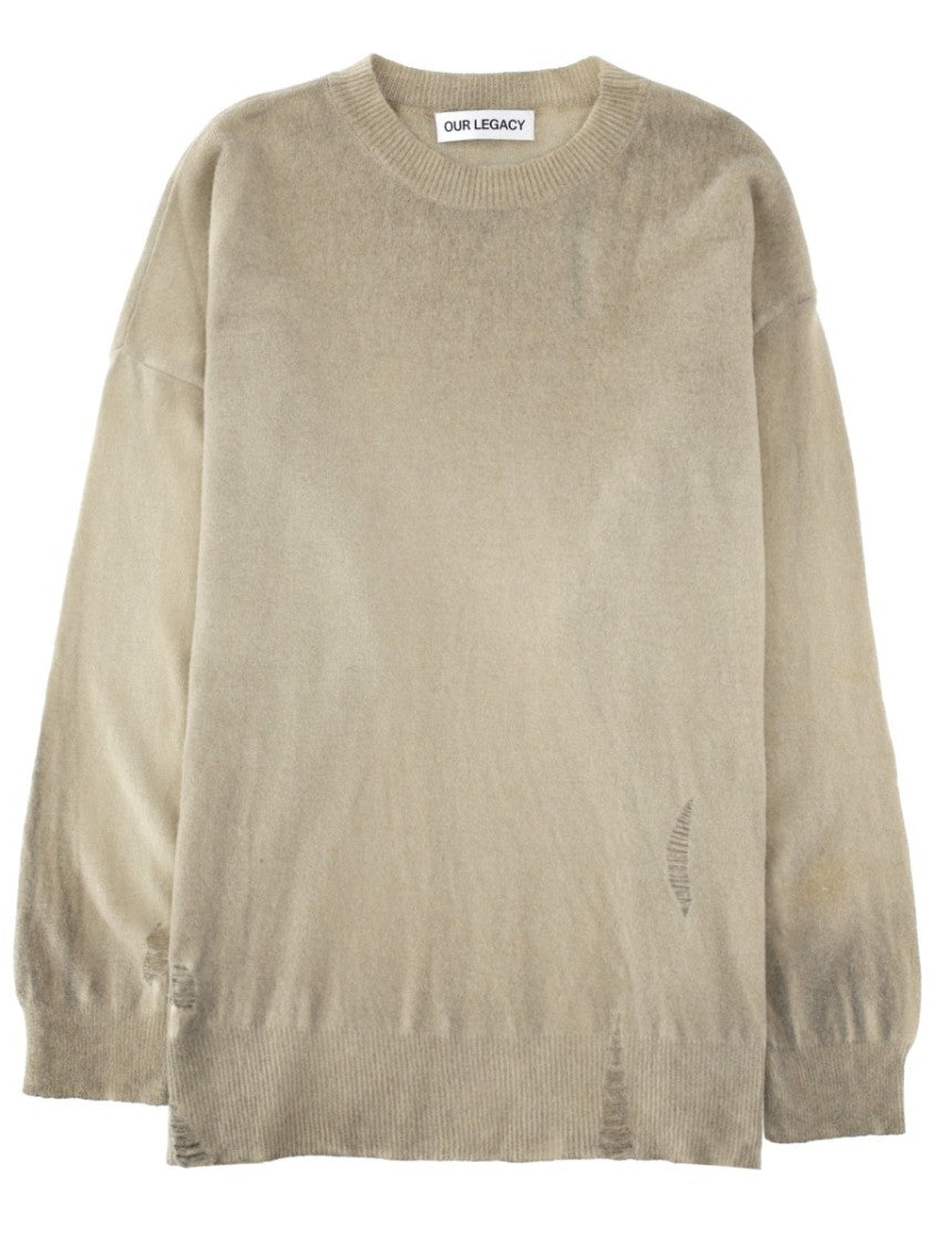 Our Legacy Slant Knit Merino Wool Sweater