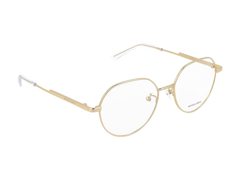 Bottega Veneta Eyeglasses Bv1076oa 002 Gold Gold Transparent 54/17/145