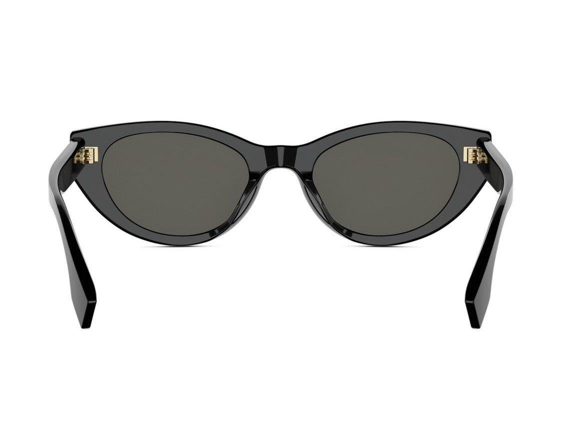 Fendi Fe40209i Cat-Eye Glossy Black Acetate Sunglasses