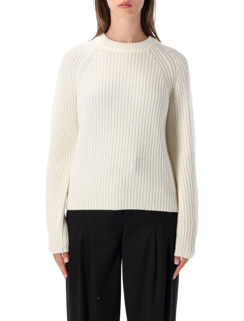 Lisa Yang Miki Chunky Ribbed Knit Crewneck Sweater