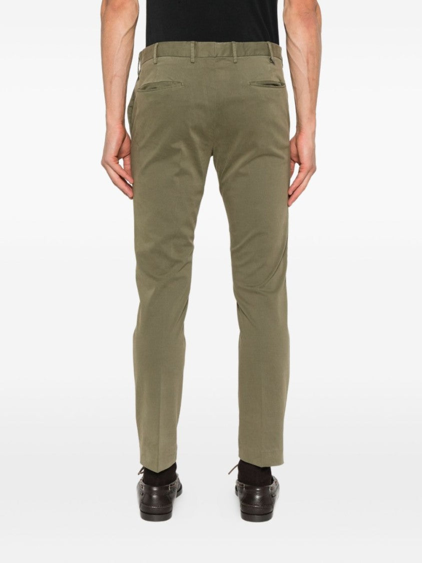 Pt Torino Tailored Olive Green Trousers