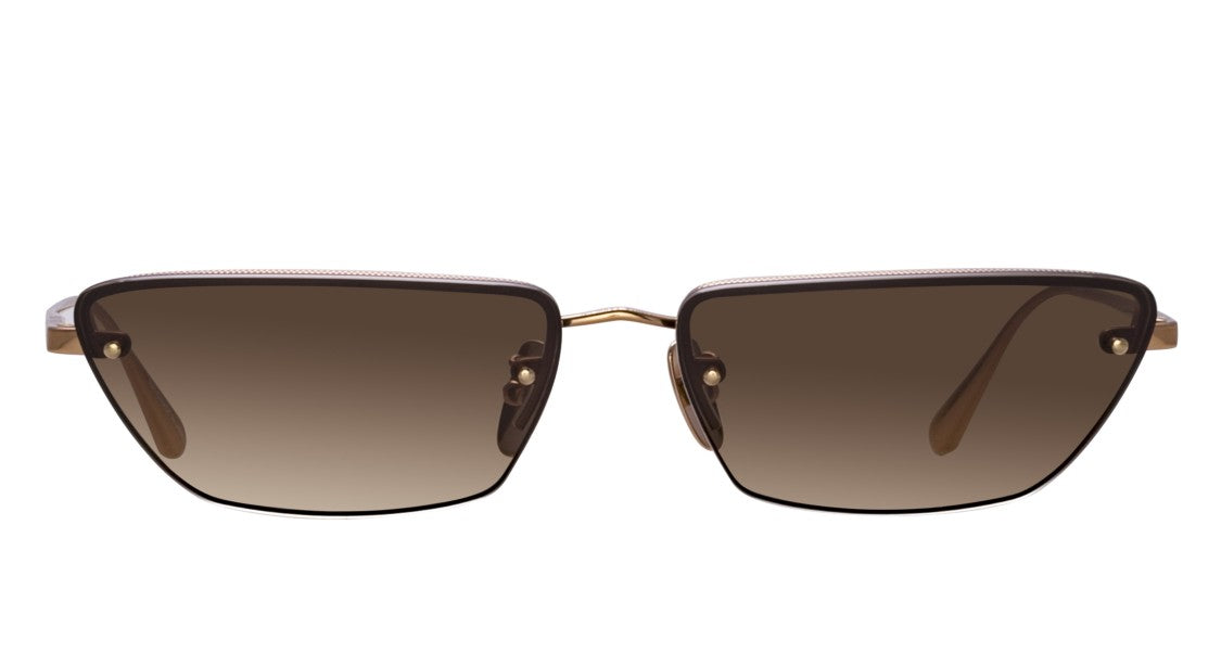 Linda Farrow Lfl Oversized Square Sunglasses With Titanium Frame