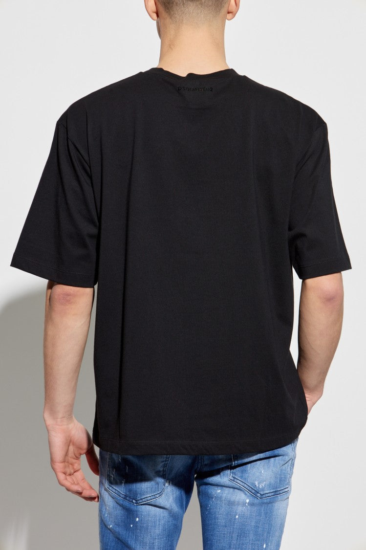 Dsquared2 Appliqué Black T-Shirt