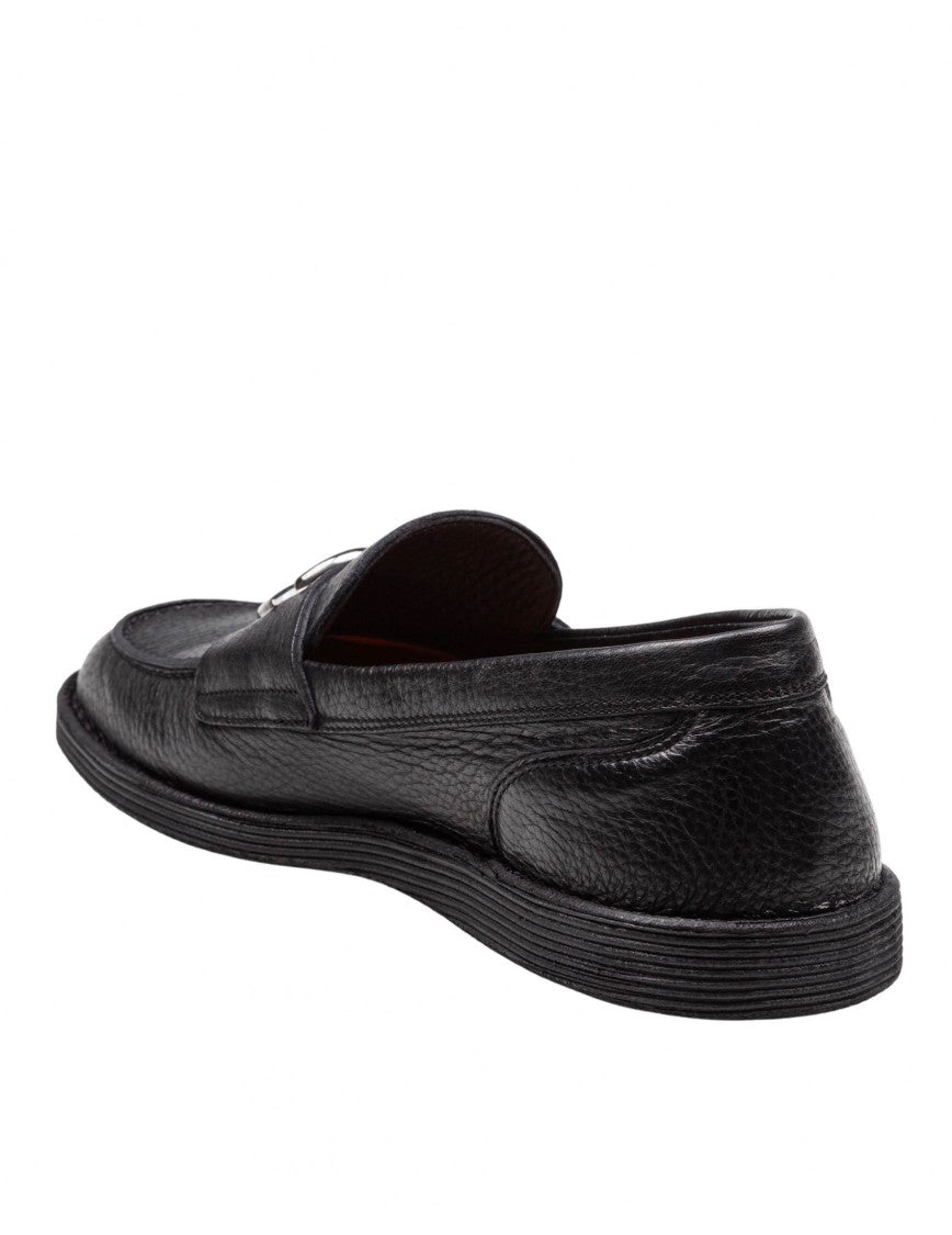 Dolce & Gabbana Black Soft Leather Loafers