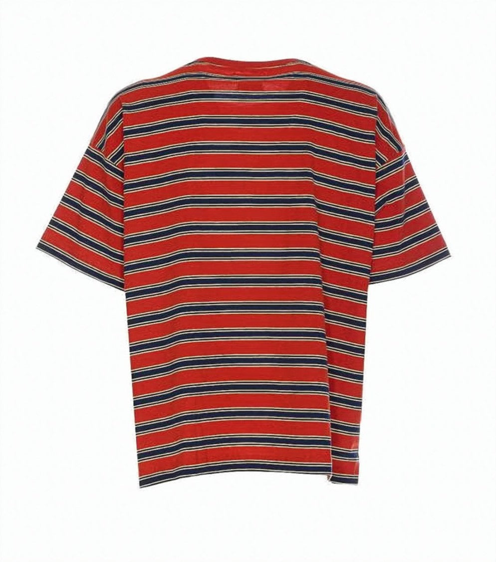 Howlin Short-Sleeved Striped T-Shirt With Classic Neckline