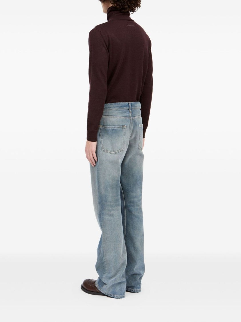 Mm6 By Maison Margiela Relaxed Fit Faded Denim Jeans