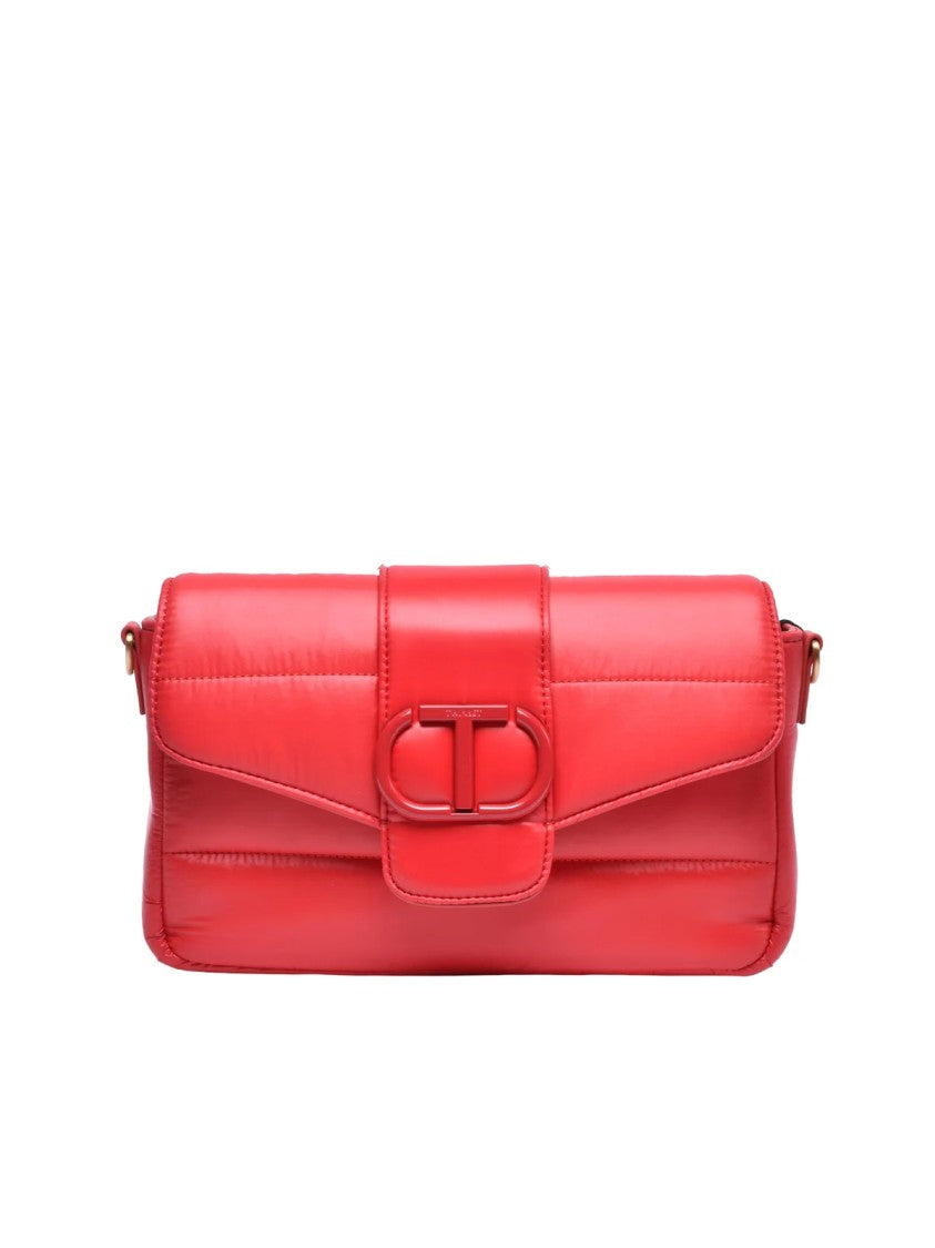 Twin-Set Red Compact Nylon Shoulder Bag