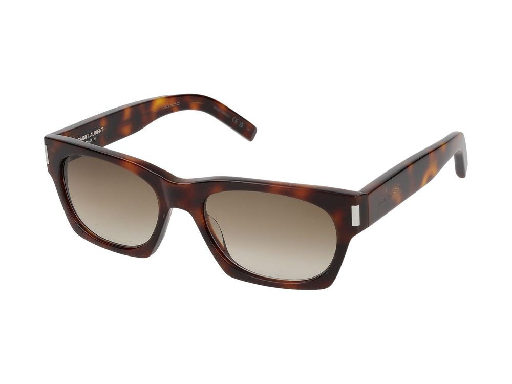 Saint Laurent Havana Oversized Square Havana Sunglasses