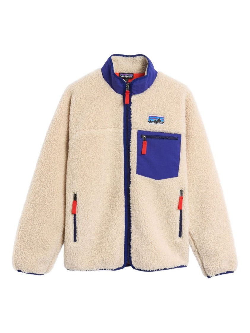 Patagonia Textured Fleece Coat With Stand Collar