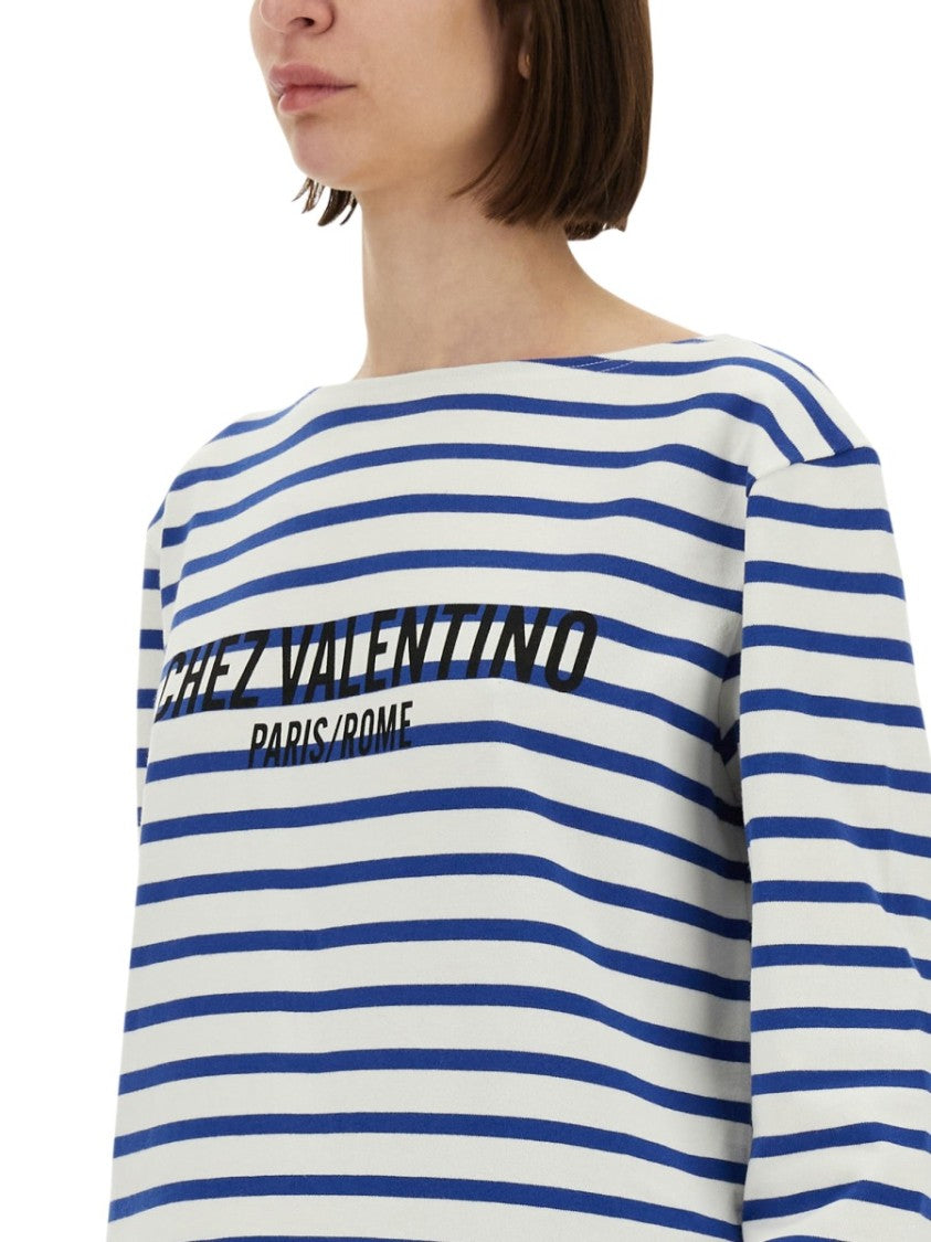 Valentino Cotton Long Sleeve T-Shirt