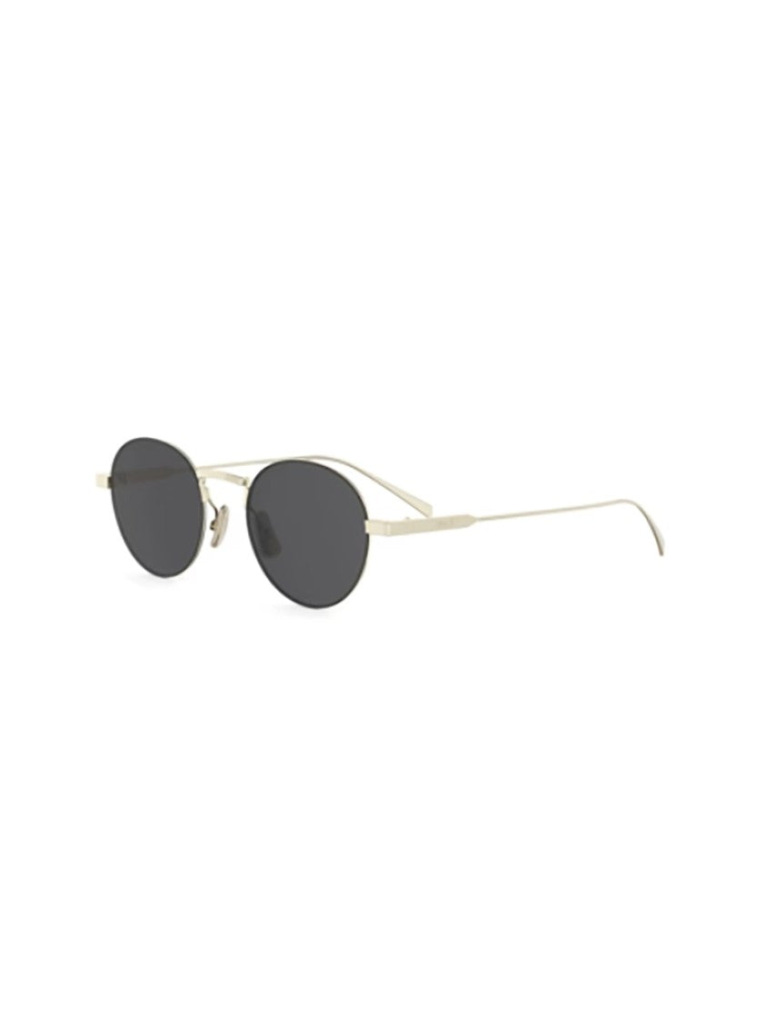 Celine Gold Cl40346u Oval-Shaped Minimalist Sunglasses