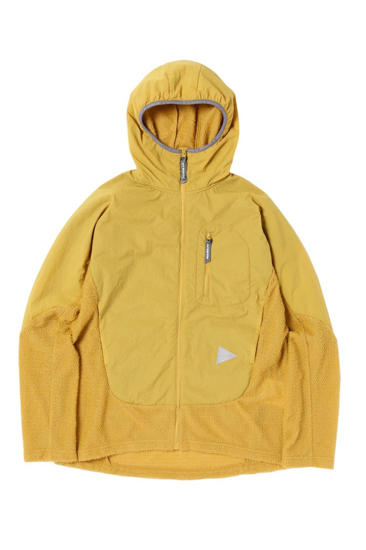 And Wander Alpha Direct Nylon Jacket With Fleece Inserts And Reflective Detailing