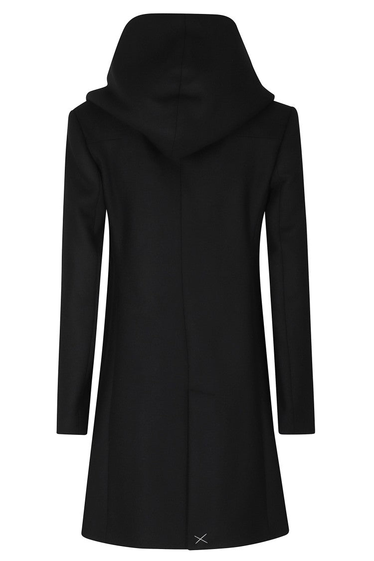 Fay Hooded Coat With Empire Silhouette And Iconic Fay Hook