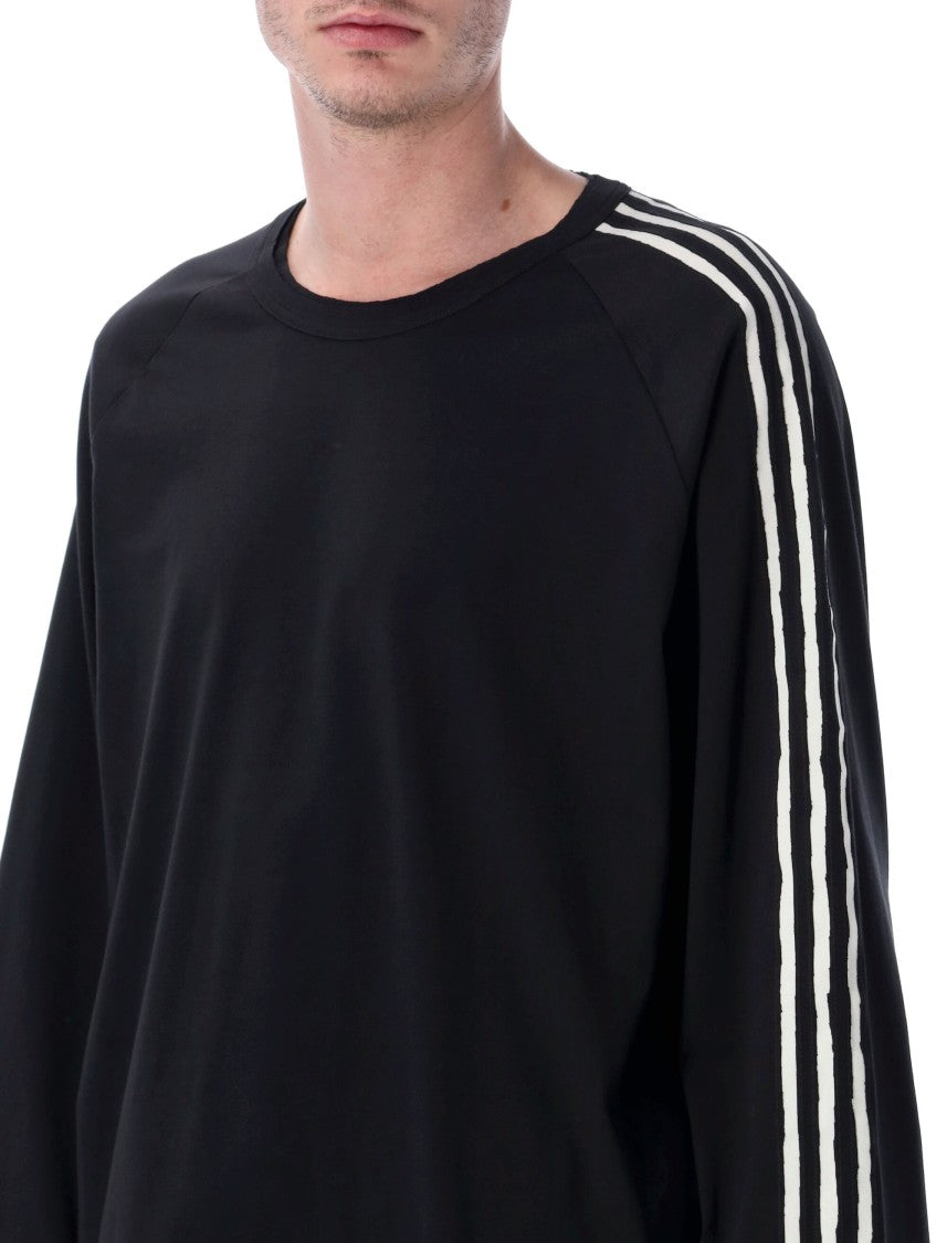 Y-3 Raw Edge Long Sleeve Black T-Shirt