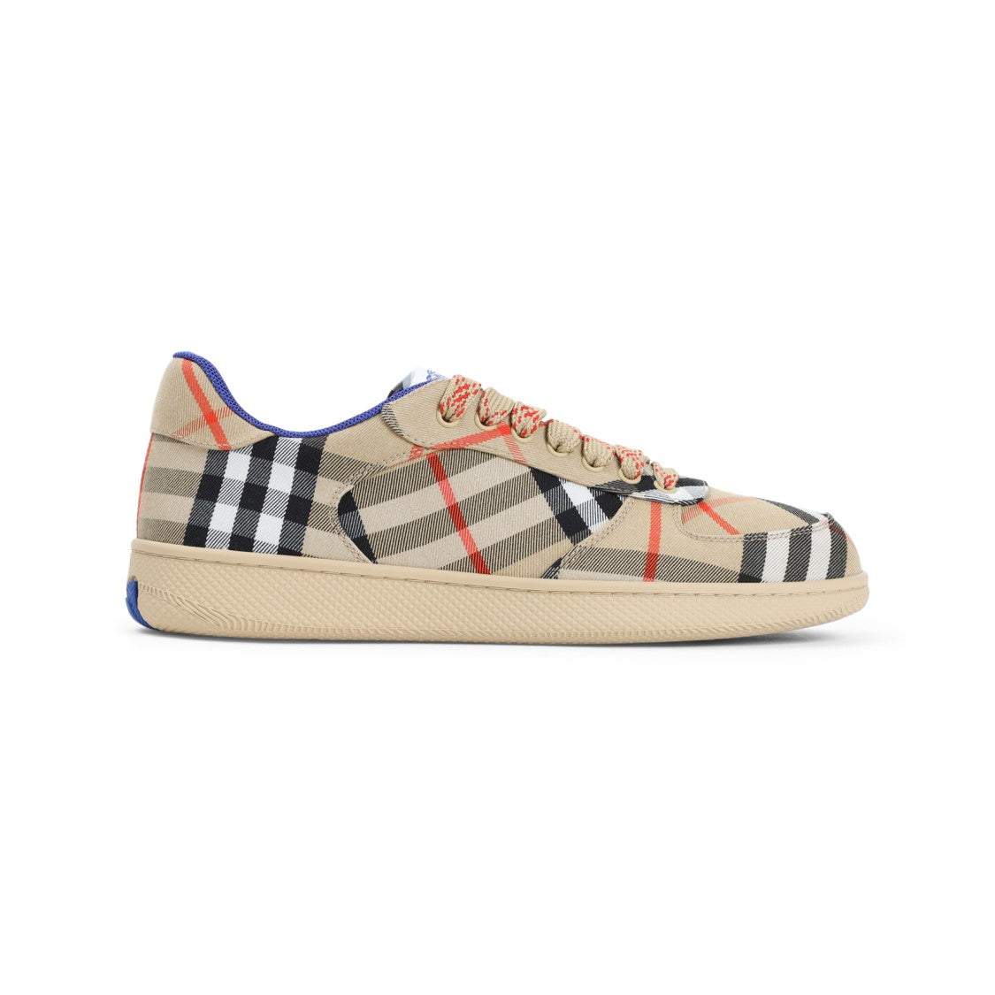 Burberry Plaid Pattern Sneakers