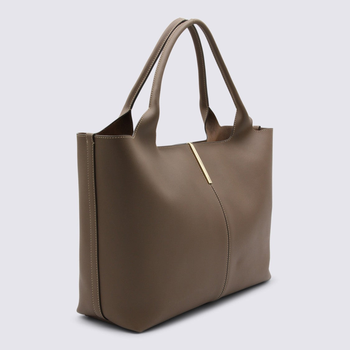 Tod's Brown Leather Top Handle Bag