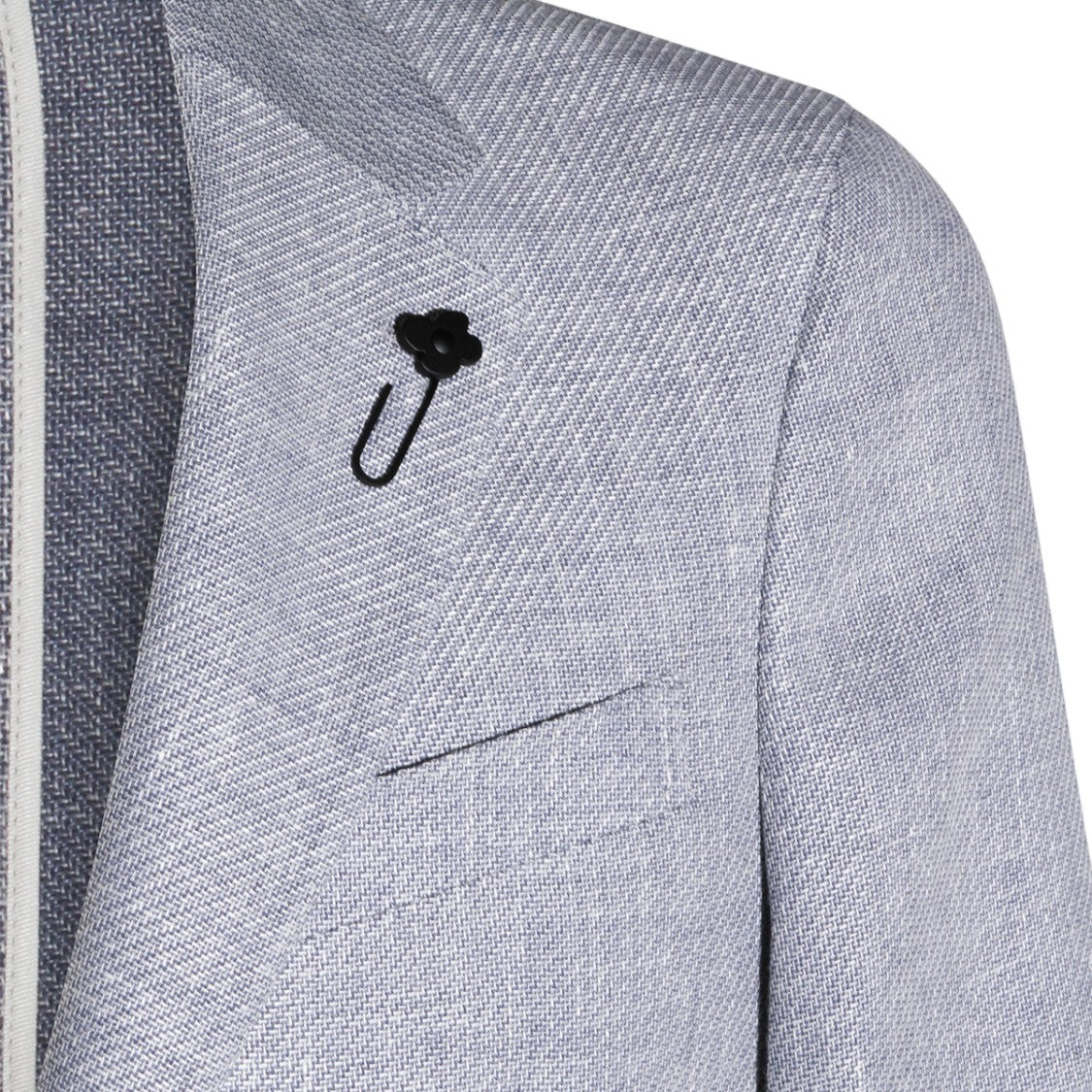 Lardini Clear Blue Jacket With High Collar