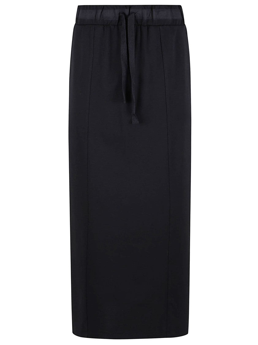 Max Mara Long Lyocell Skirt With Drawstring Waist