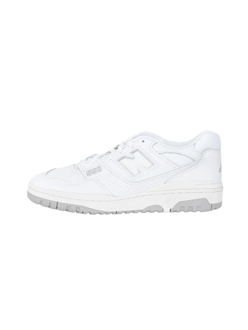 New Balance White Leather Basketball Sneakers
