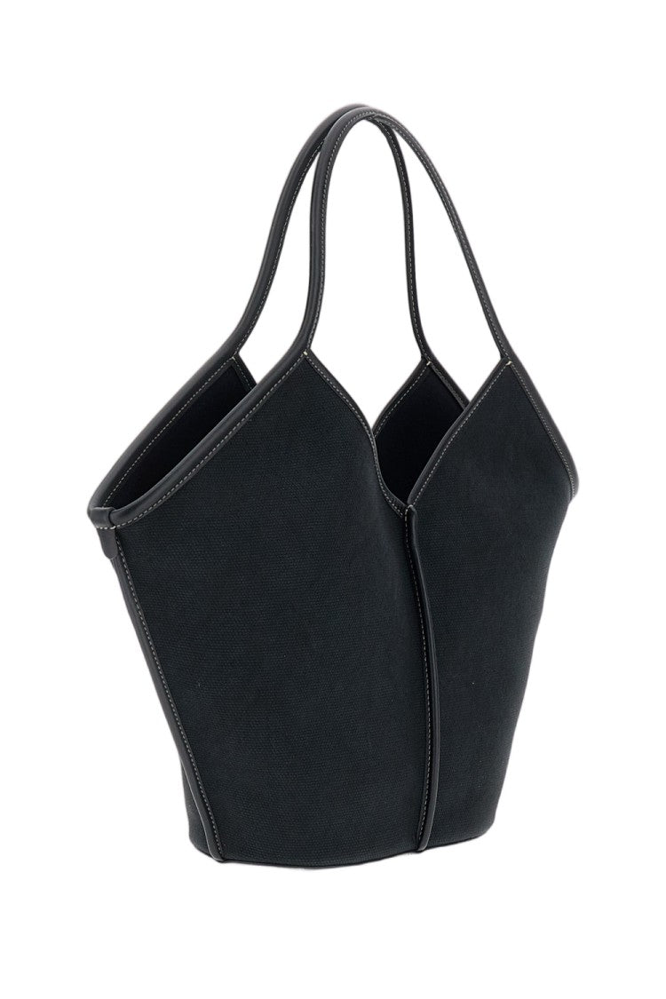 Hereu Black Cotton Tote Bag