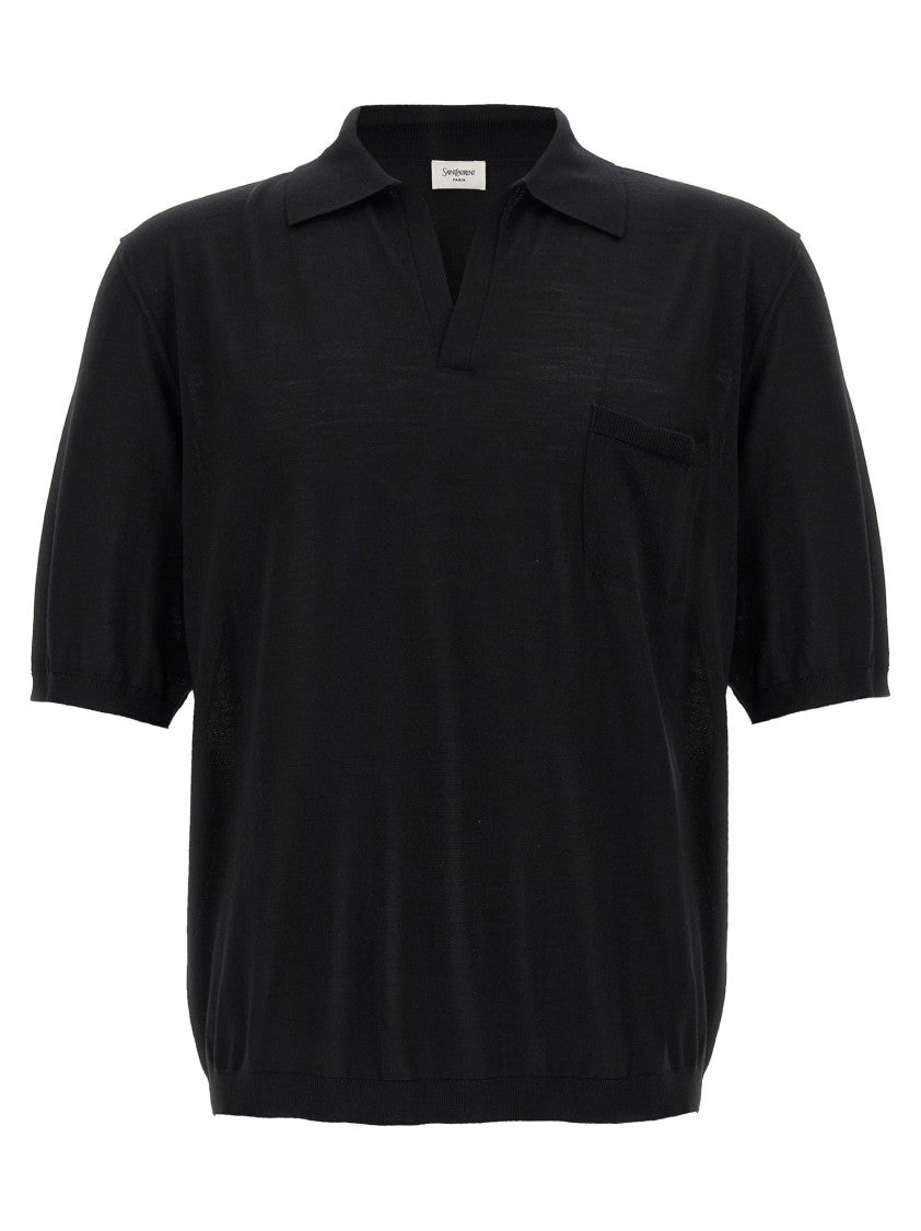 Saint Laurent Wool Polo Shirt