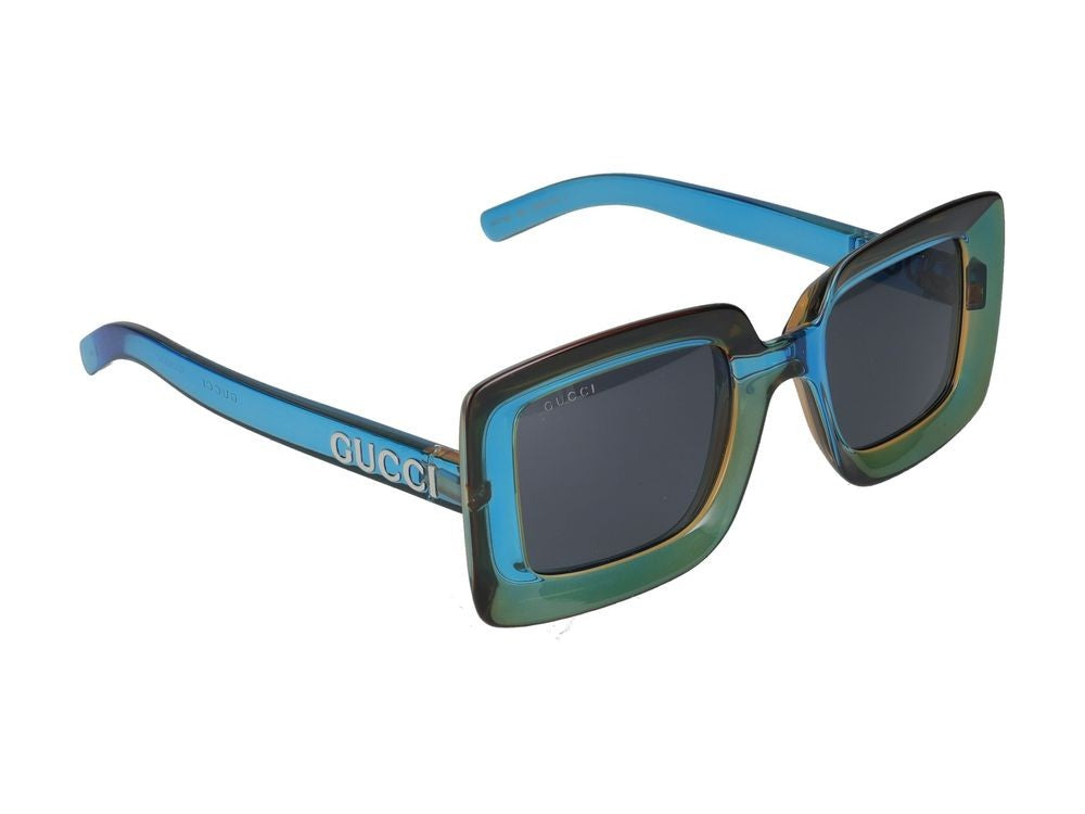 Gucci Blue Bold Logo Detail Sunglasses