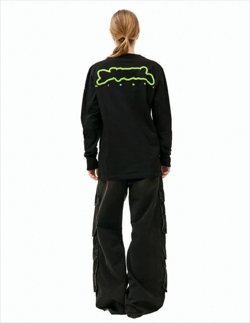 Diesel Abstract Graphic Long-Sleeve T-Shirt