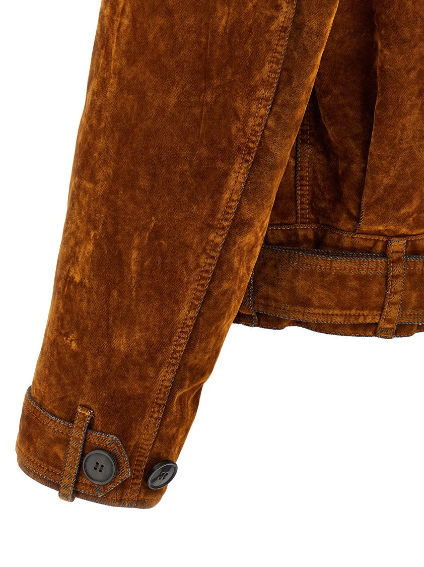 Dries Van Noten Velvet Biker Jacket