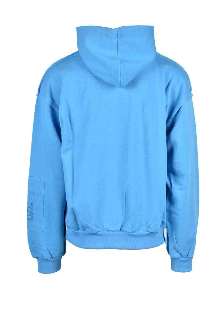 Takeshy Kurosawa Light Blue Hooded Cotton Sweatshirt