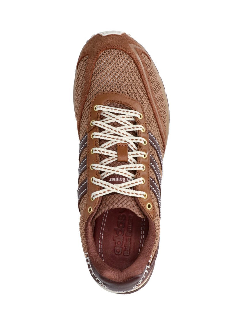 Adidas Originals By Wales Bonner Brown Mesh Suede Accent Sporty Sneakers