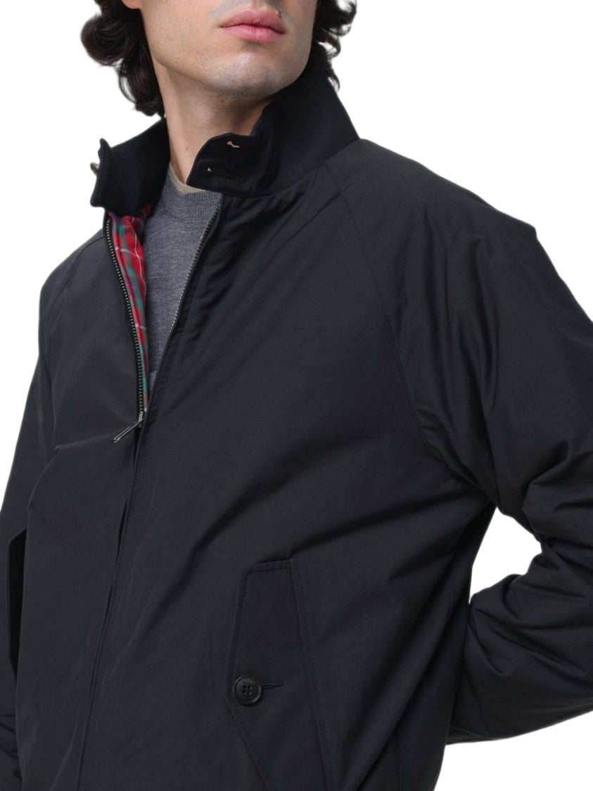 Baracuta Black Classic High Collar Bomber Jacket