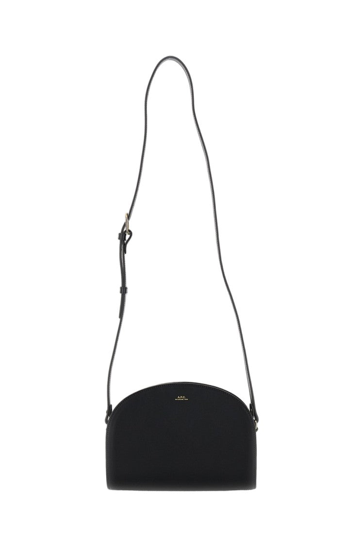 A.P.C. Satin-Finish Semi-Circular Shoulder Bag