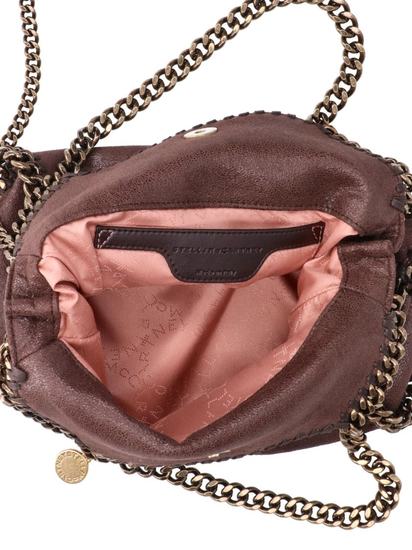 Stella Mccartney Brown Falabella Mini Faux Leather Tote Bag