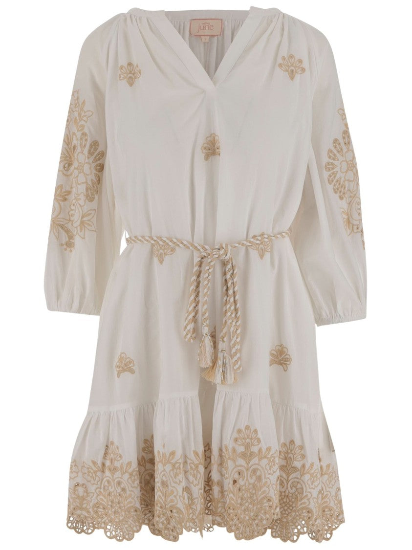 Calling June Elizabeth Cotton Mini Dress